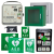 Komplett hjertestarterpakke for bedrifter med hjertestarteren IPAD SPR, innendørs hjertestarterskap, hjertestarterskilt, førstehjelpskitt til hjertestartere og førstehjelpsvegg