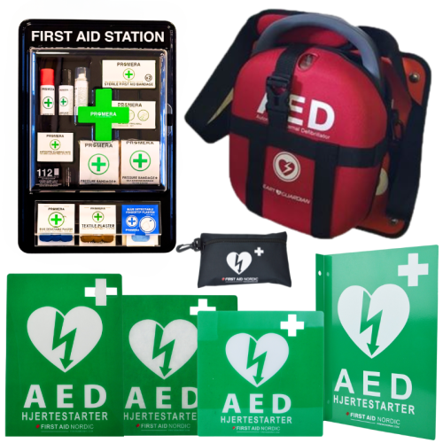 Leasing hjertestarterpakke, stor, 36 mnd. 