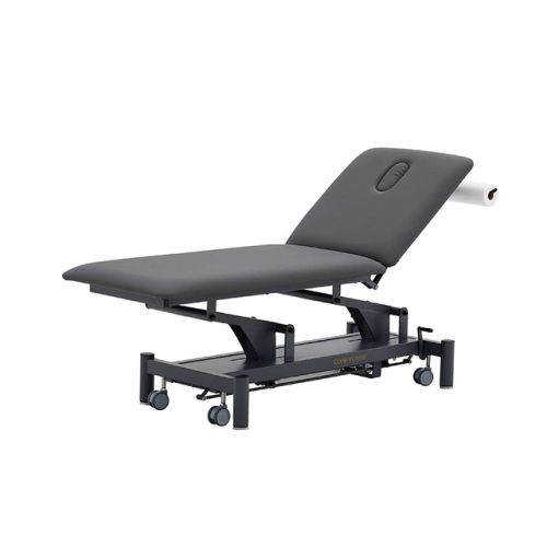 Ling Pro hydraulisk behandlingsbenk, 2 seksjoner, grå base fra Coinfycare