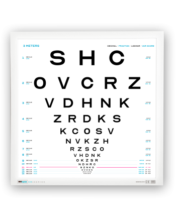 Synstavle, bokstaver, 45x45 cm, 3 meter 