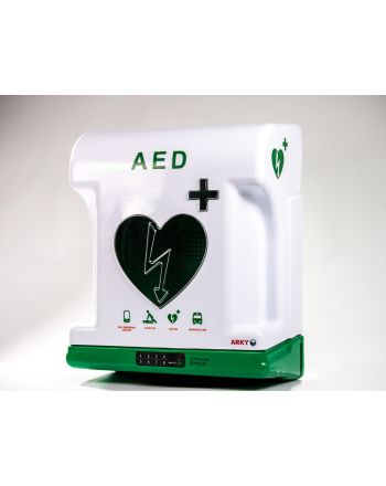 Utendørs hjertestarterskap med alarm og kodelås fra Arky