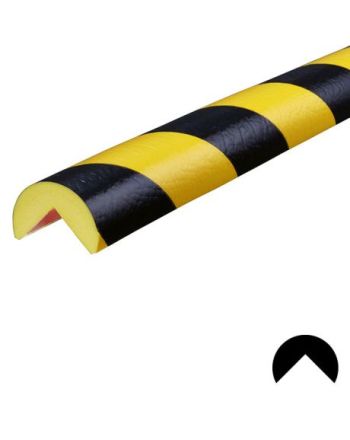 Hjørnebeskytter: Type A, PU, selvklebende, gul/sort, 5 meter 