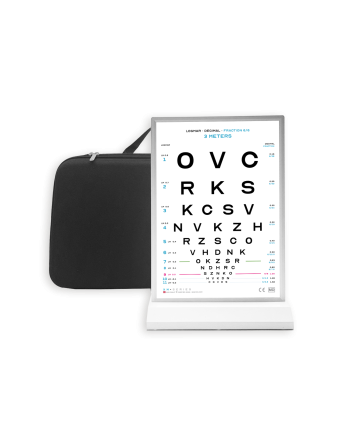 Kompakt og mobil lysboks med to synstavler 