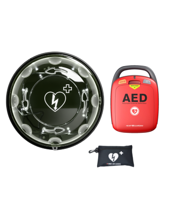 Heart Guardian hjertestarter med utendørsskap varmeskap 