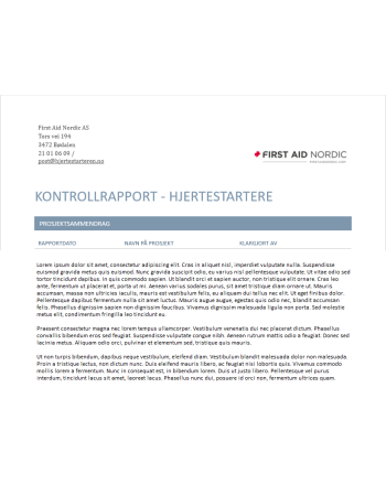 Serviceavtale for hjertestarter og førstehjelpsutstyr - videomøte 