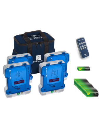 4-pakk, Prestan Pro AED Trainer PLUS, komplett pakke 