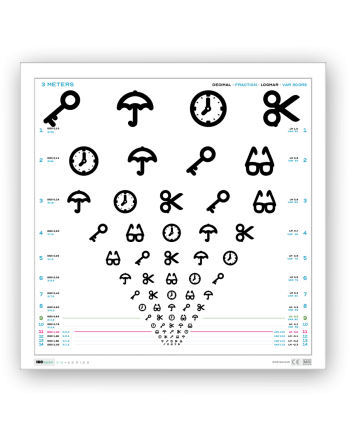 Synstavle, symboler, 45x45 cm, 3 meter 